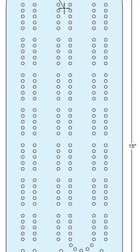 Köpekbalığı Cribbage Tahtası dxf Dosyası DXF çizimi