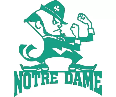 Notre Dame Fighting Irish dxf Dosyası DXF çizimi