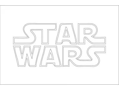 Star Wars DXF Dosyası DXF çizimi