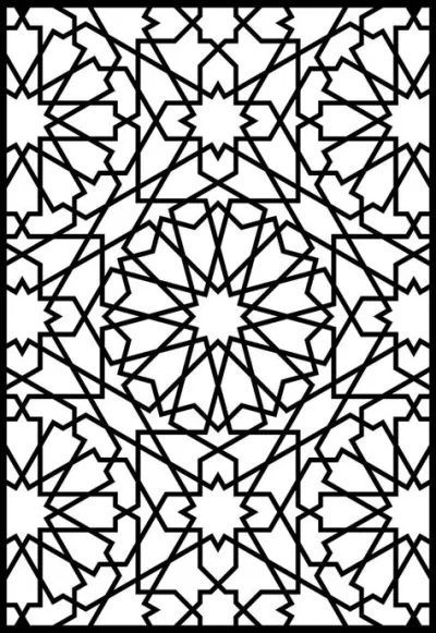 Granada geometrik desen dxf dosyası DXF çizimi