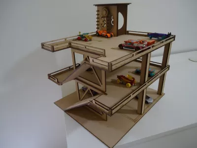 Garaj - 3mm dxf Dosyası DXF çizimi