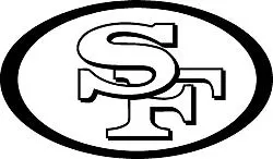 San Francisco 49ers SF 49 Logo DXF Dosyası DXF çizimi