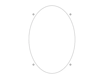 6×9 Hoparlör dxf Dosyası DXF çizimi