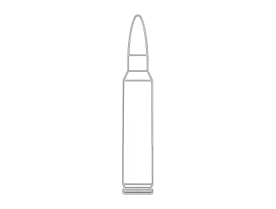 223 Mühimmat dxf Dosyası DXF çizimi