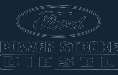 Power Stroke Dizel 3 (Küçük).dxf Dosyası DXF çizimi