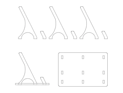 Kartvizitlik dxf Dosyası DXF çizimi