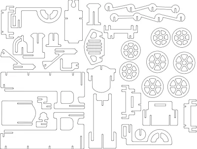 4.75mm'lik bir DXF dosyasını işle/hazırla/eğit. DXF çizimi