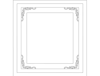 Çerçeve DXF Dosyası DXF çizimi