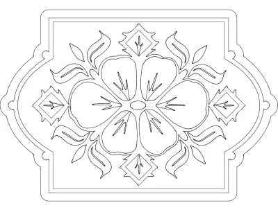Desen 2 dxf Dosyası DXF çizimi