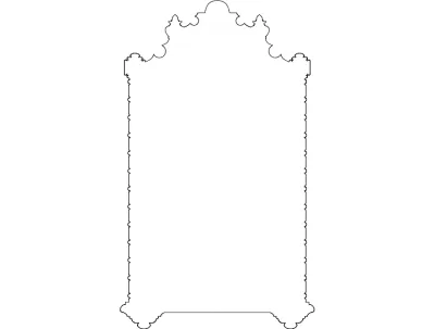 Süsleme Dekor dxf Dosyası DXF çizimi