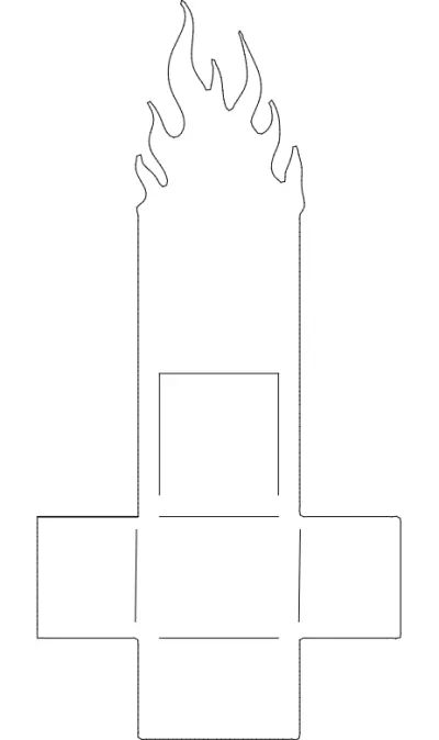 Alevli Kartvizitlik dxf Dosyası DXF çizimi