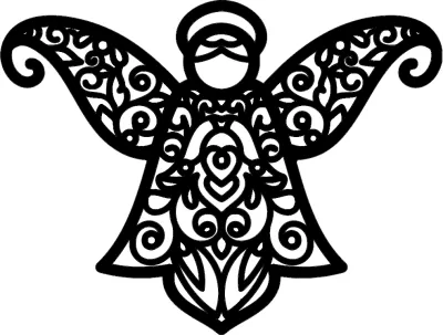 Melek Desen DXF Dosyası DXF çizimi
