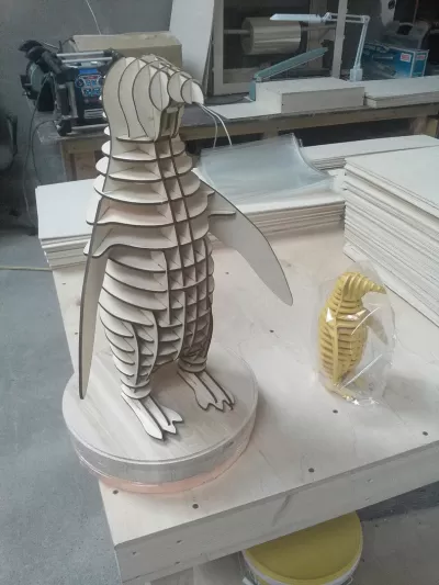 Penguen C Butilkoy 4 mm dxf Dosyası DXF çizimi