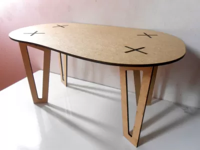 Tablo 3D Yuvarlak Köşeler dxf Dosyası DXF çizimi