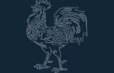 HOROZ-1.DXF DXF çizimi