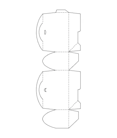 Ambalaj (46) dxf Dosyası DXF çizimi