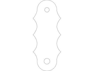 Ön Kelepçe Blazer dxf Dosyası DXF çizimi
