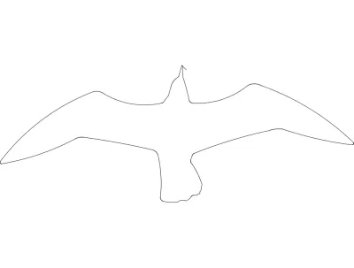 Martı dxf Dosyası DXF çizimi