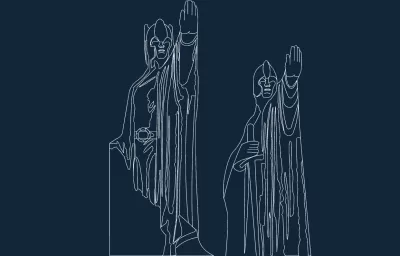 Numenor Sentinelleri dxf dosyası DXF çizimi