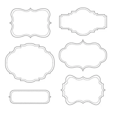 Ayna Çerçeveleri (Şeker büfesi) dxf Dosyası DXF çizimi