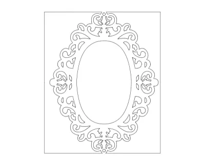 Ayna 04 dxf Dosyası DXF çizimi