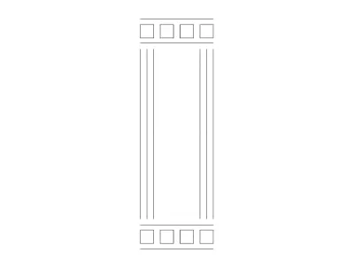 Mdf Kapı Tasarımı 11 dxf Dosyası DXF çizimi