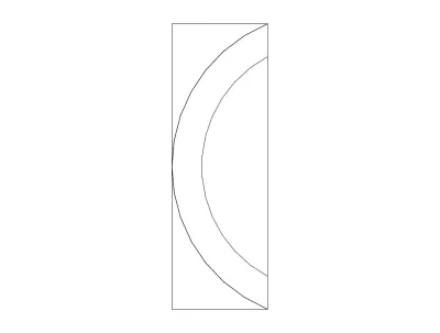 MDF Kapı Tasarımı 8 dxf Dosyası DXF çizimi