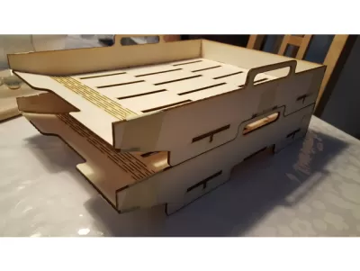 A4 Boyutunda İstiflenebilir Tepsiler DXF Dosyası DXF çizimi