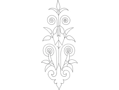 Art Deco DXF Dosyası DXF çizimi