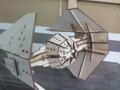 Tie Interceptor dxf Dosyası DXF çizimi