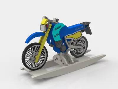 Moto Tenere XT600 dxf Dosyası DXF çizimi