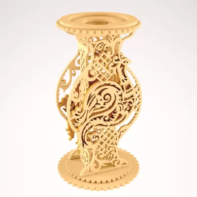 Vazo (Vase) dxf Dosyası DXF çizimi