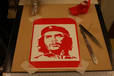 Che Guevara dxf Dosyası DXF çizimi
