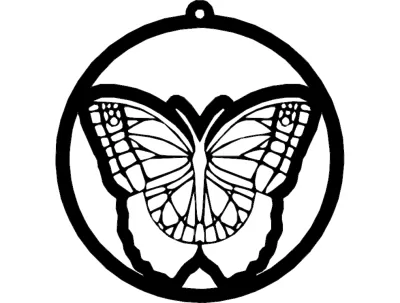 Borboleta 2 dxf Dosyası DXF çizimi