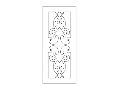 Kapı DXF Dosyası DXF çizimi
