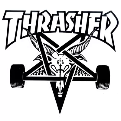 Thrasher logosu dxf dosyası DXF çizimi
