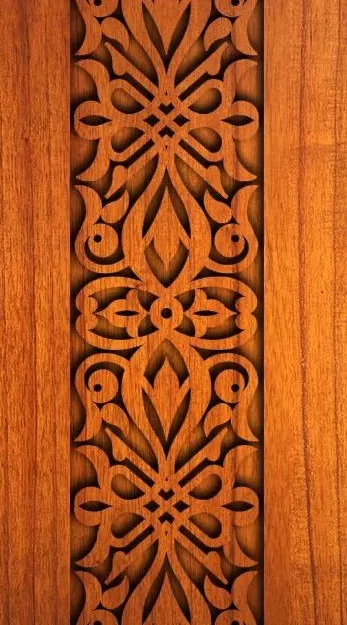Ahşap Oyma Deseni dxf Dosyası DXF çizimi