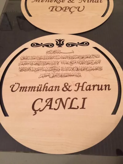 Yuvarlak kapı süsü dxf dosyası DXF çizimi