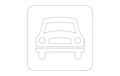 Sınırlı Erişim Trafik İşareti dxf Dosyası DXF çizimi