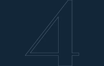 4 numara dxf DXF çizimi