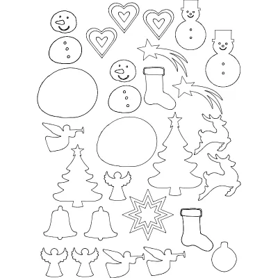 Noel kesim desenleri dxf dosyası DXF çizimi