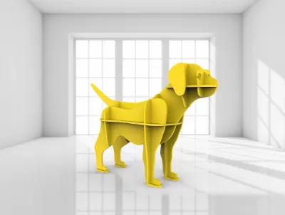 Köpek Yavrusu 3D dxf Dosyası DXF çizimi