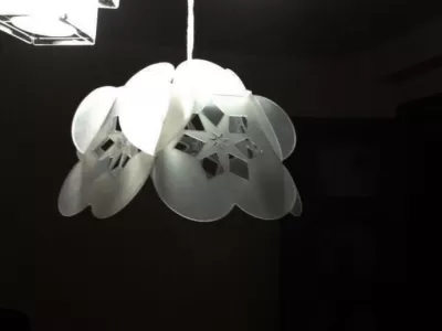 Çiçek Lamba dxf Dosyası DXF çizimi