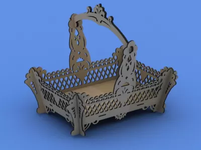 Korzinka (Sepet) dxf Dosyası DXF çizimi