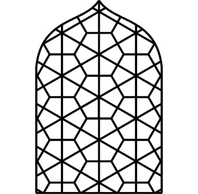 Petek Pencere DXF Dosyası DXF çizimi