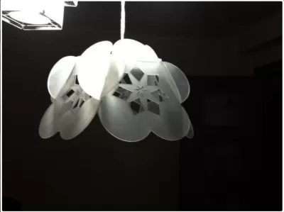 Çiçek Lamba dxf Dosyası DXF çizimi