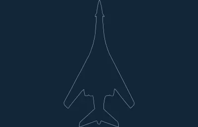 Jet B1.dxf DXF çizimi