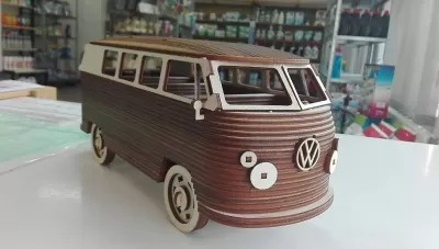 VW Camper Van Ücretsiz Vektör CDR çizimi