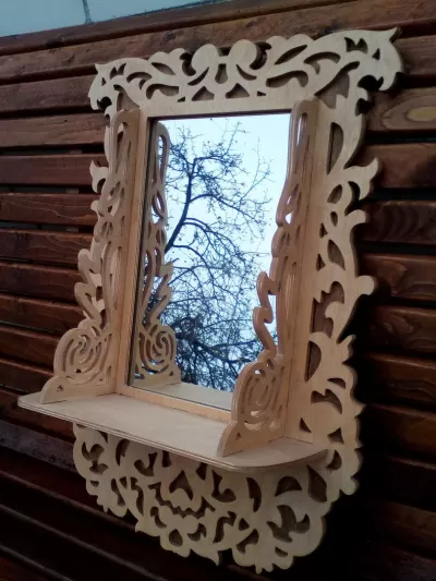 Aynalı Raf 330x470 Ücretsiz Vektör CDR çizimi