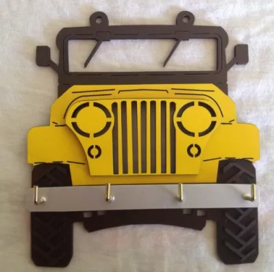 Jeep Anahtarlık Ücretsiz Vektör CDR çizimi